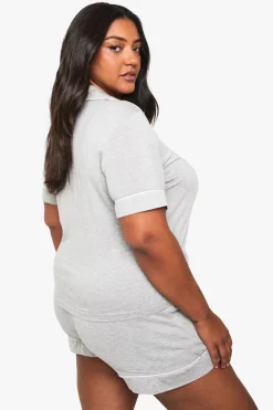 Chemise à manches courtes en modal ultra-doux & ensemble de pyjama court