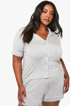 Chemise à manches courtes en modal ultra-doux & ensemble de pyjama court