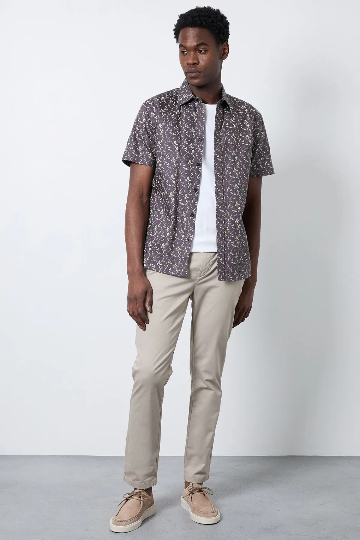 Burton Chemise À Manches Courtes Imprimé Fleuri<Homme Chemises
