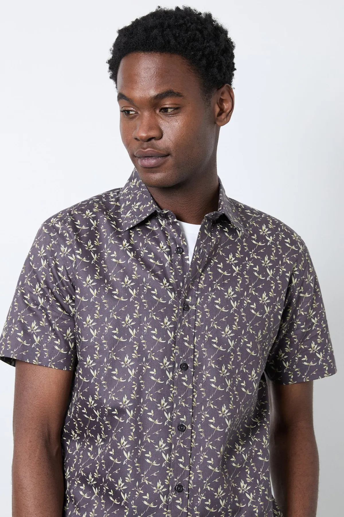 Burton Chemise À Manches Courtes Imprimé Fleuri<Homme Chemises