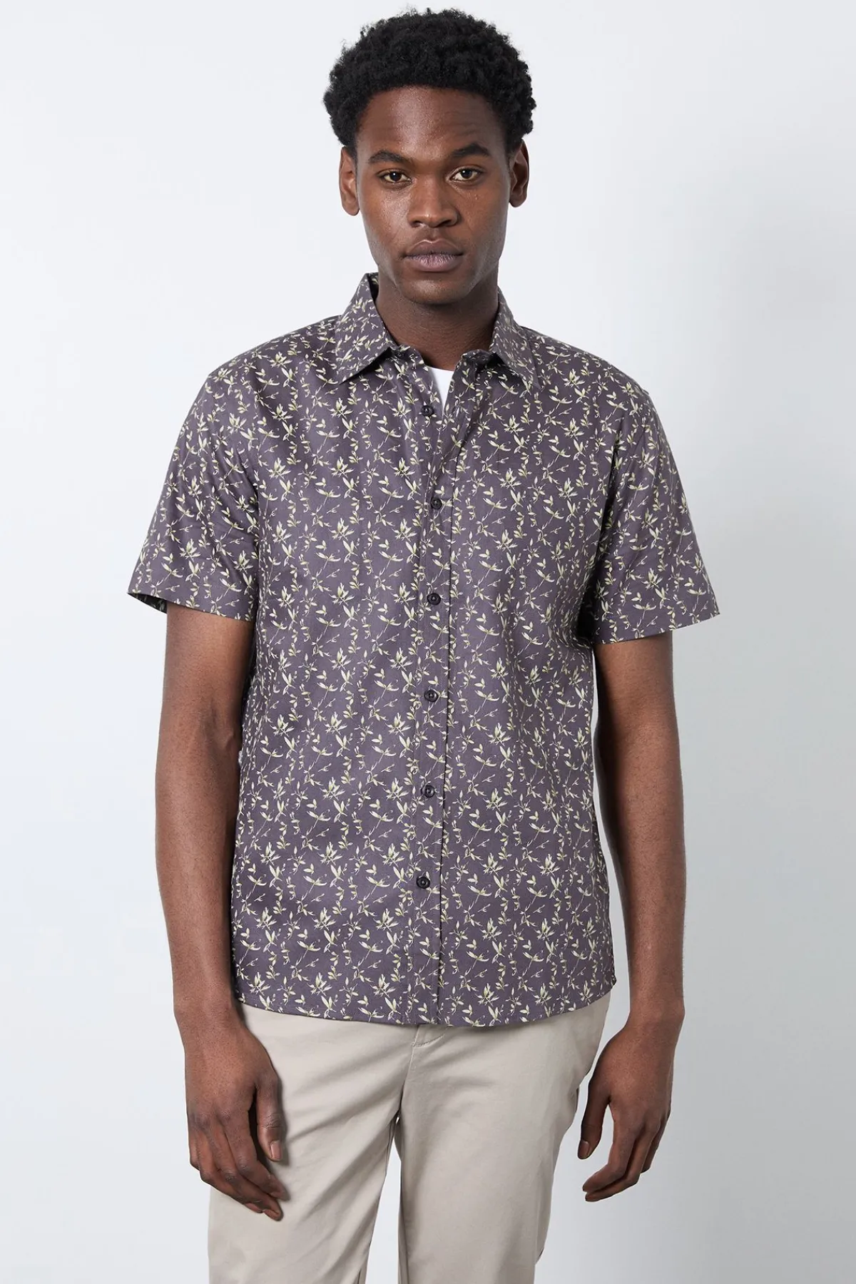 Burton Chemise À Manches Courtes Imprimé Fleuri<Homme Chemises