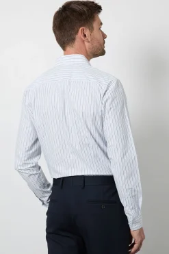 Burton Chemise À Manches Longues Coupe Ajustée Facile À Repasser À Rayures Multicolores es<Homme Chemises