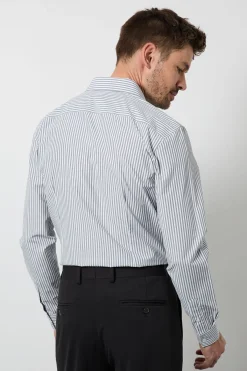 Burton Chemise À Manches Longues Coupe Ajustée Facile À Repasser À Rayures Larges<Homme Chemises