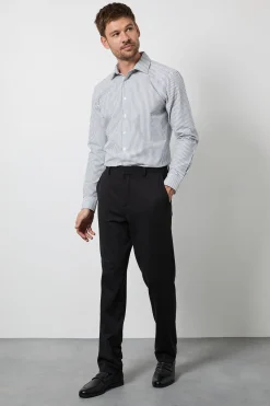 Burton Chemise À Manches Longues Coupe Ajustée Facile À Repasser À Rayures Larges<Homme Chemises