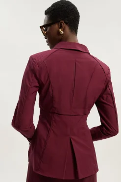 KarenMillen Chemise Manches Longues en Coton Tissé avec Détails Plissés<Femme Tops