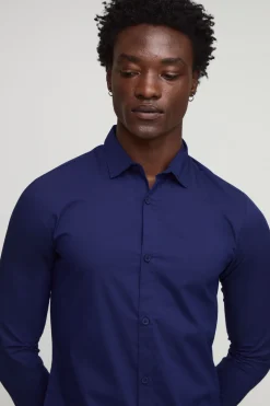 boohooMAN Chemise à manches longues stretch ajustée<Homme Chemises