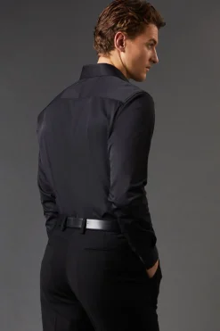 Burton Chemise e Coupe Ajustée Manches Longues Facile à Repasser<Homme Chemises