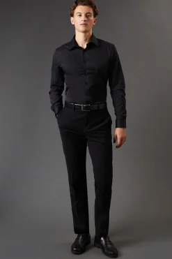Burton Chemise e Coupe Ajustée Manches Longues Facile à Repasser<Homme Chemises