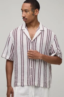 Chemise Oversize Ample En Crochet Avec Appliqué Numéro