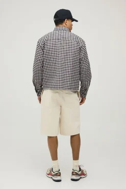 Chemise Oversize Ample À Manches Longues Brodée
