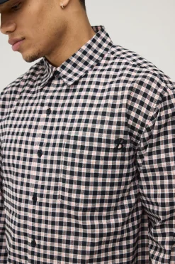 Chemise Oversize Ample À Manches Longues Brodée