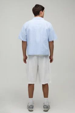 boohooMAN Chemise Oversize Ample À Micro Carreaux<Homme Chemises