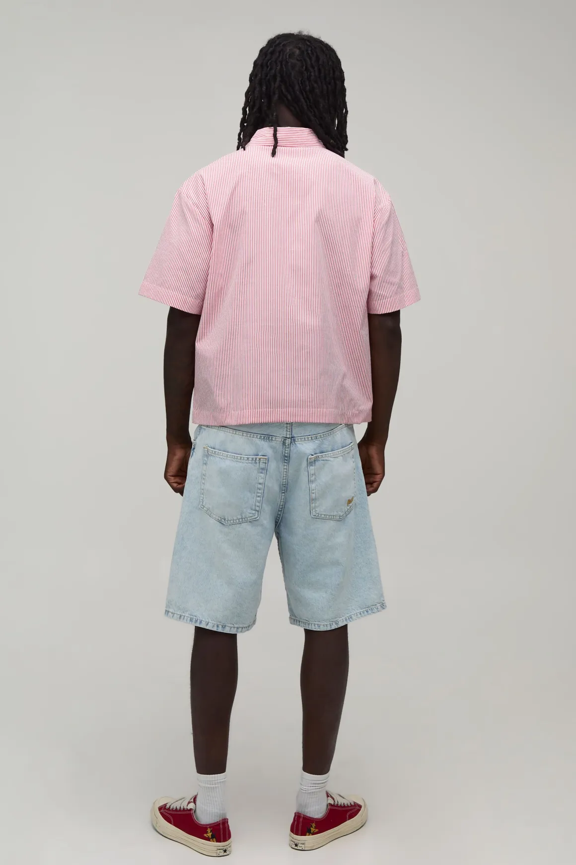 Chemise Oversize Ample À Rayures Avec Zip Quart