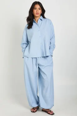 Chemise Oversize Aspect Lin