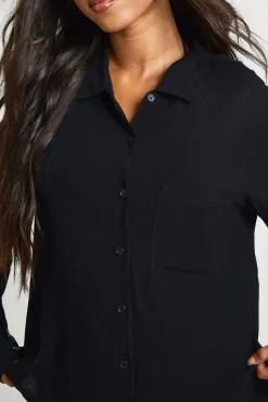 Chemise Oversize Aspect Lin Essentials