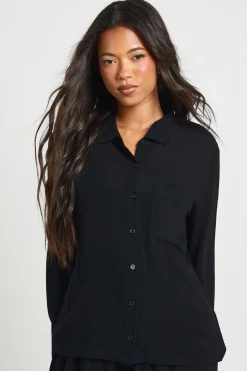 Chemise Oversize Aspect Lin Essentials
