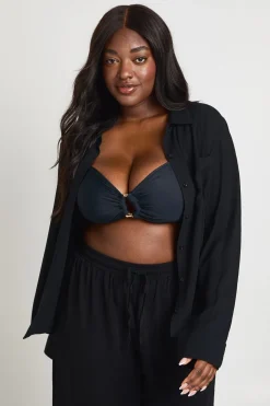 Chemise Oversize Aspect Lin Plus Essentials