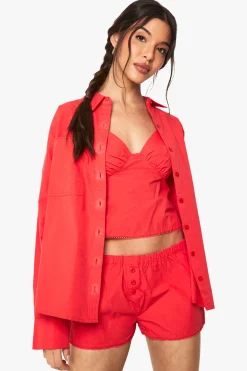 boohoo Chemise oversize avec détail de poche<Femme Tops