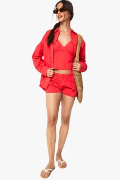 boohoo Chemise oversize avec détail de poche<Femme Tops