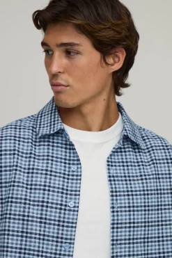 boohooMAN Chemise Oversize Boxy À Micro Carreaux<Homme Chemises