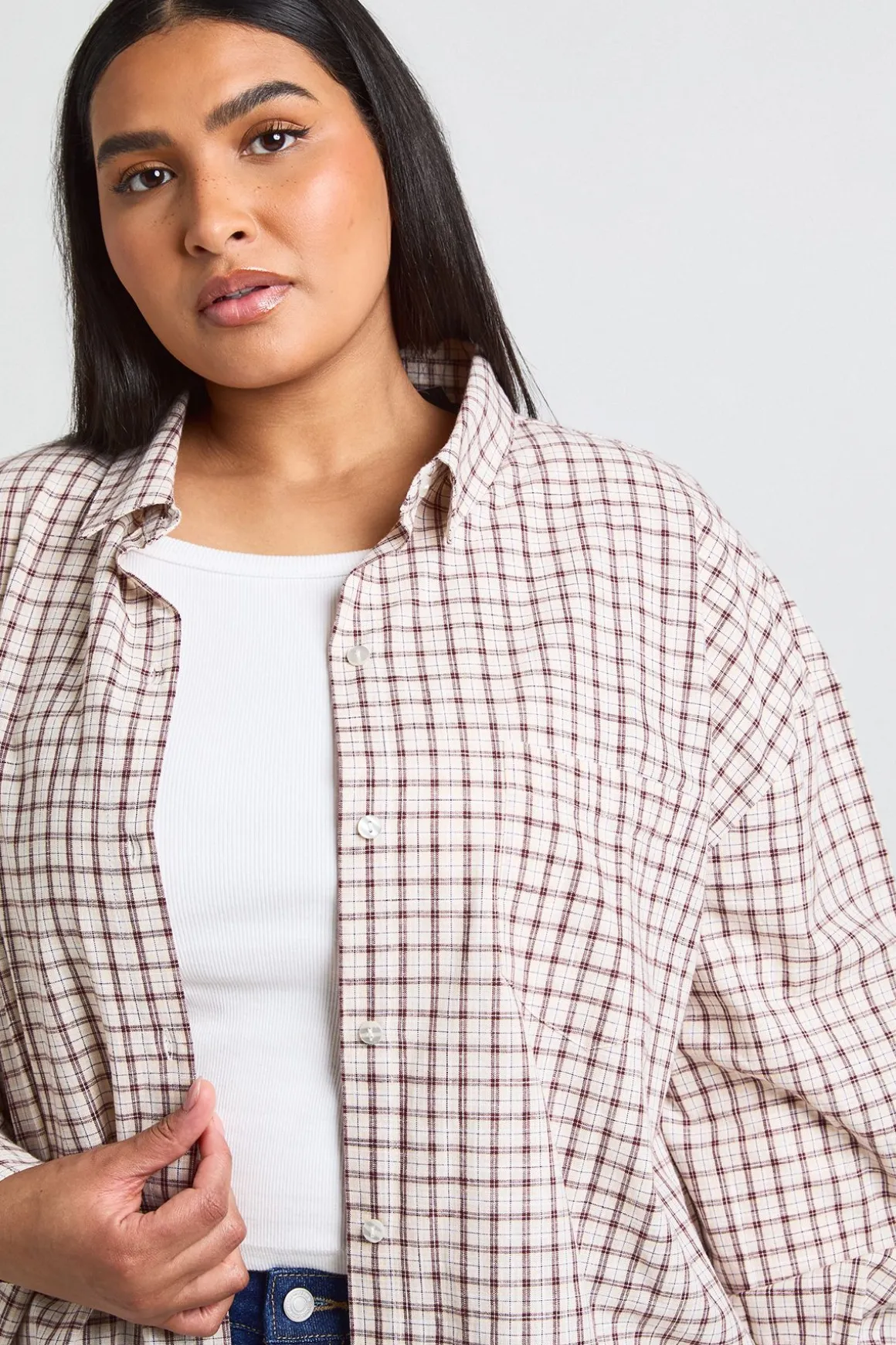 Chemise Oversize À Carreaux