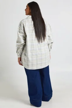 Chemise Oversize À Carreaux Plus