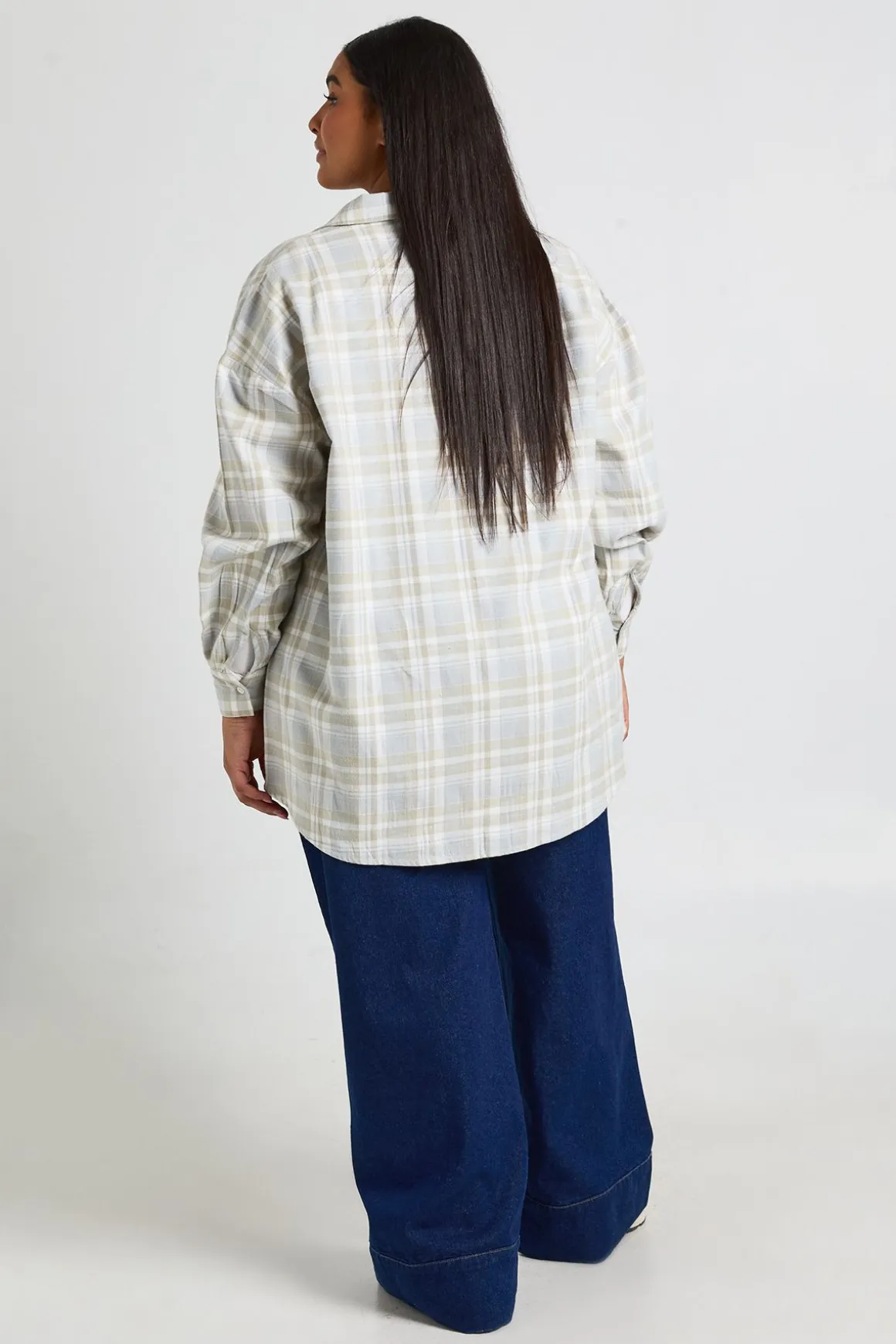 Chemise Oversize À Carreaux Plus