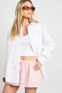 Chemise Oversized En Popeline De Coton Petite