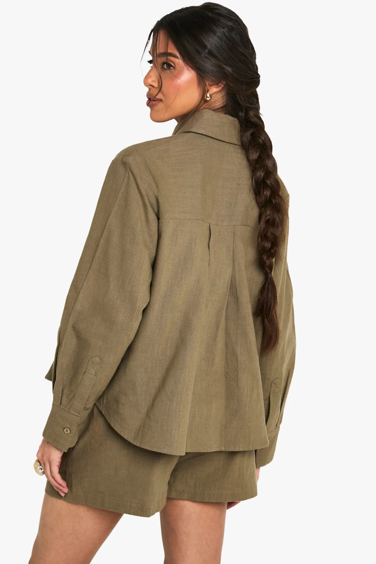 boohoo Chemise oversize effet lin<Femme Tops