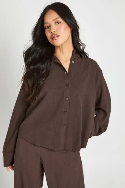 Chemise Oversize En Lin Premium Petite