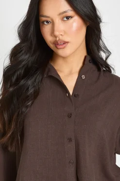 Chemise Oversize En Lin Premium Petite