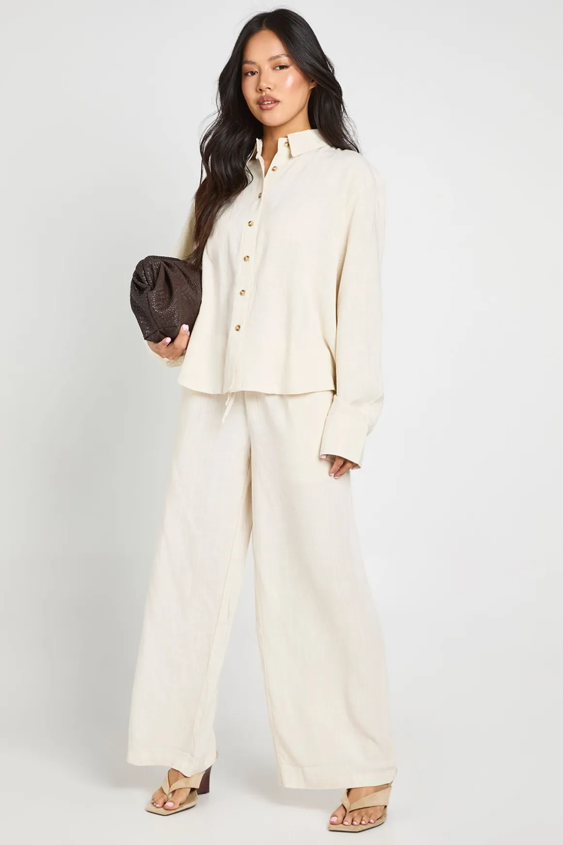 Chemise Oversize En Lin Premium Petite