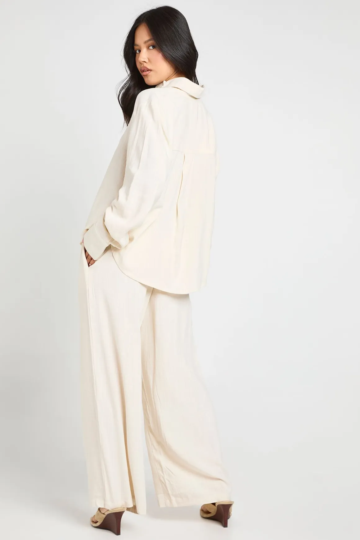 Chemise Oversize En Lin Premium Petite