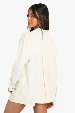 Chemise Oversize En Lin Premium