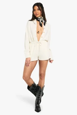 Chemise Oversize En Lin Premium