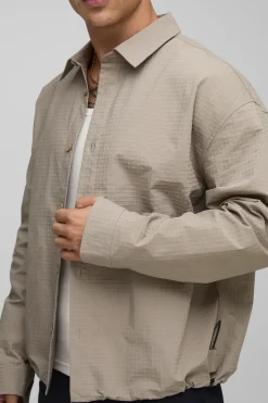 Chemise oversize en nylon ripstop