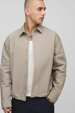 Chemise oversize en nylon ripstop