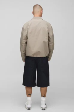 Chemise oversize en nylon ripstop