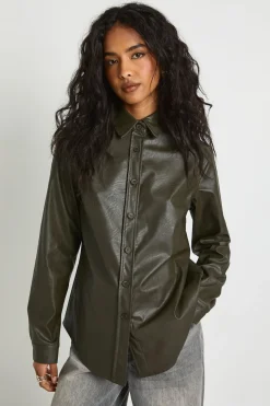 Chemise oversize en synthétique
