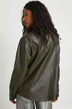 Chemise oversize en synthétique