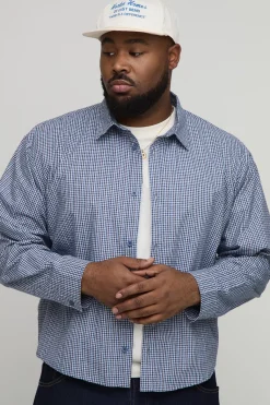 Chemise oversize et carrée à imprimé Official Depot avec micro-carreaux