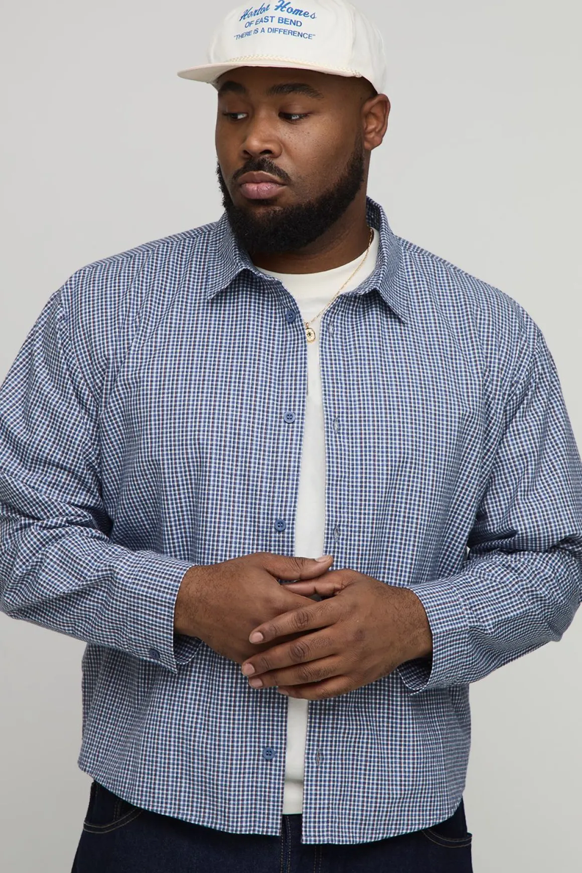 Chemise oversize et carrée à imprimé Official Depot avec micro-carreaux