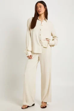Chemise Oversize Grande Taille En Lin Premium