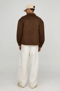 Chemise oversize Melton