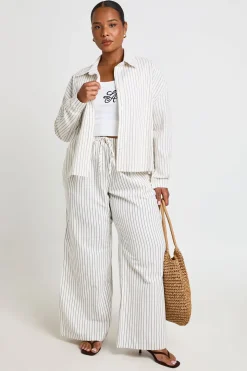 Chemise Oversize Rayée Grande Taille