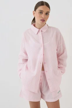 Chemise Oversize À Rayures Brodées Dsgn Studio