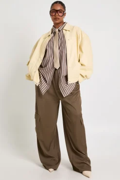 Chemise Oversize À Rayures Grande Taille