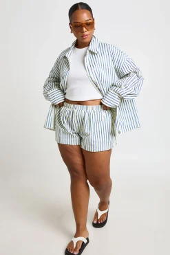 Chemise Oversize À Rayures Plus