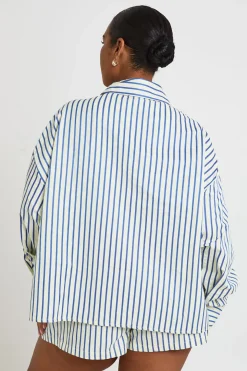 Chemise Oversize À Rayures Plus