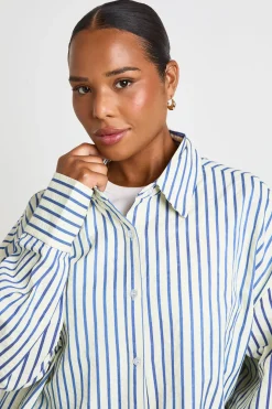Chemise Oversize À Rayures Plus